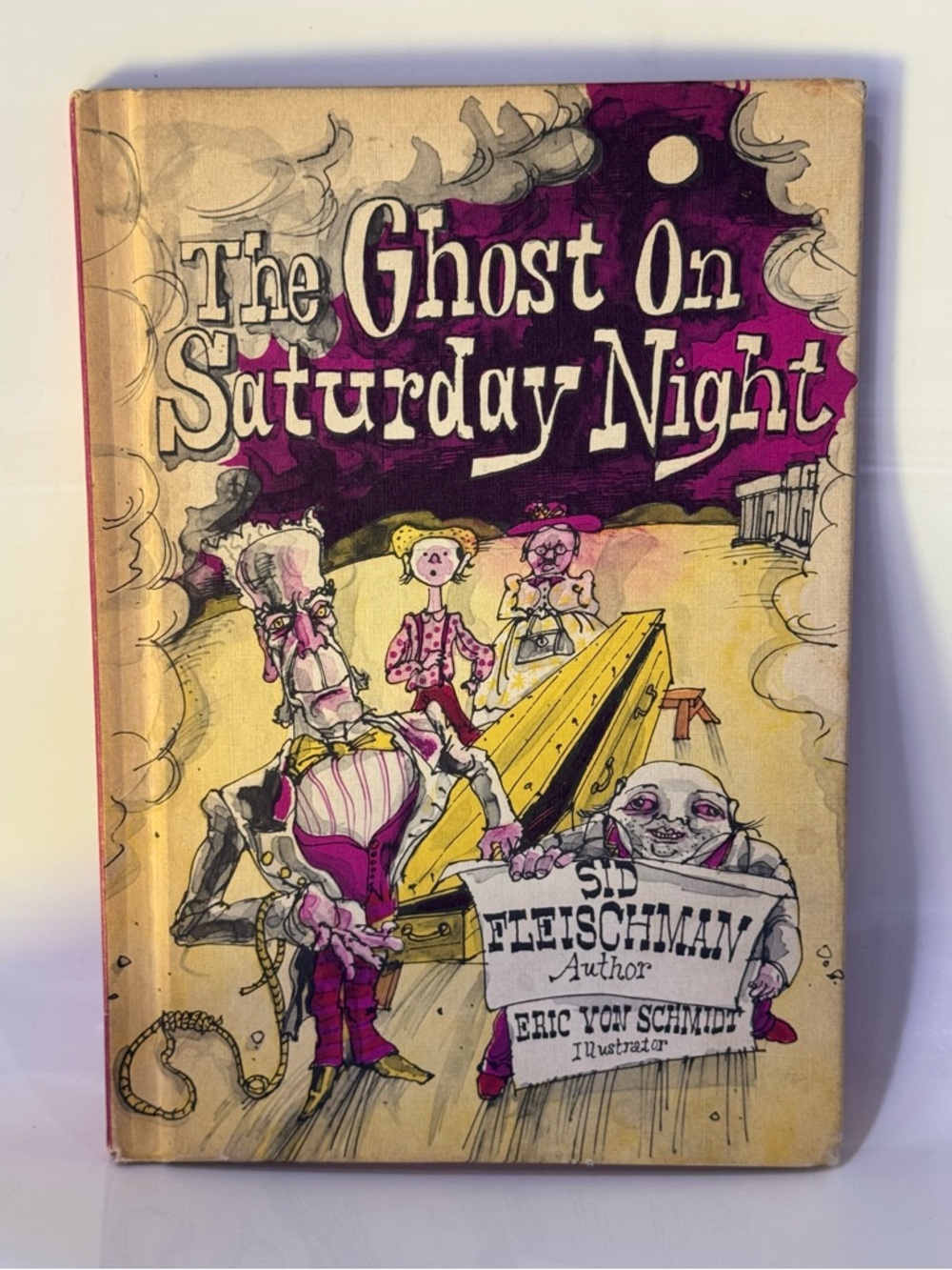 Vintage 1974 The Ghost On Saturday Night HC book Sid Fleischman 1st Edition